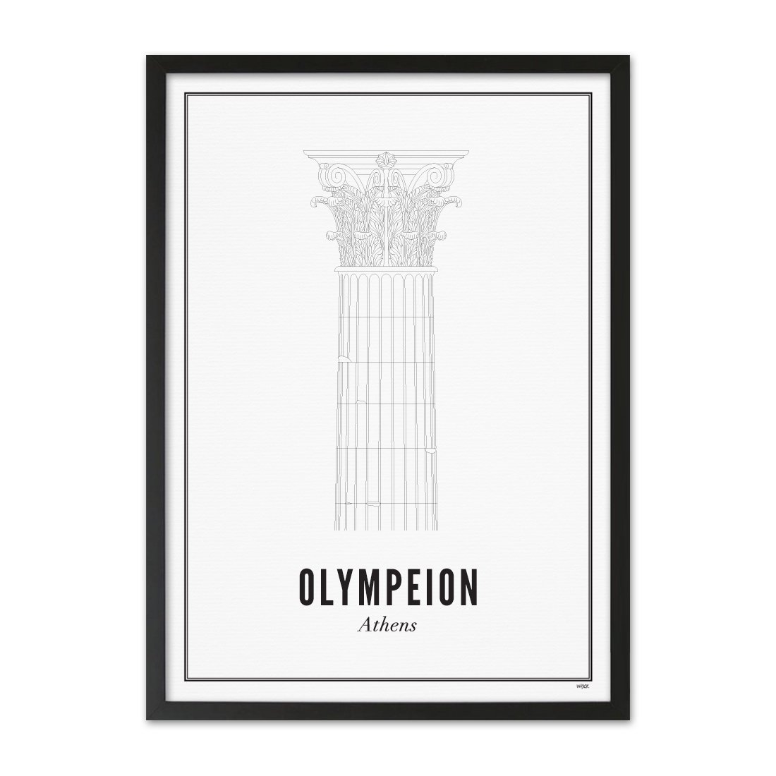 Poster von Athen - Olympeion | WIJCK.